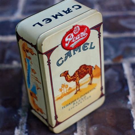 how much are metal camel cigarette boxes worth|camel tin cans.